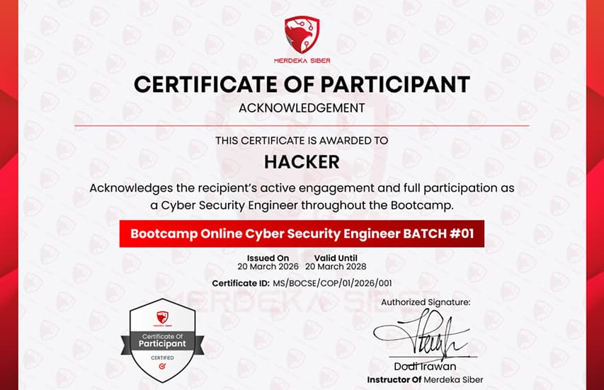 Certificate of Participant